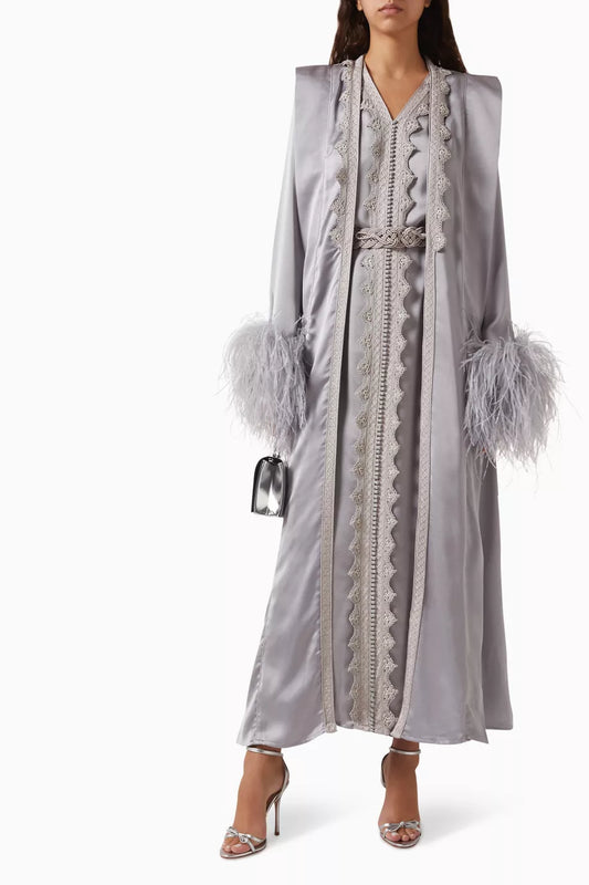 Moroccan Embroidered Kaftan & Dress Set