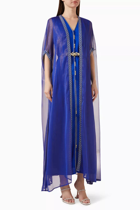 Moroccan Embroidered Kaftan Set