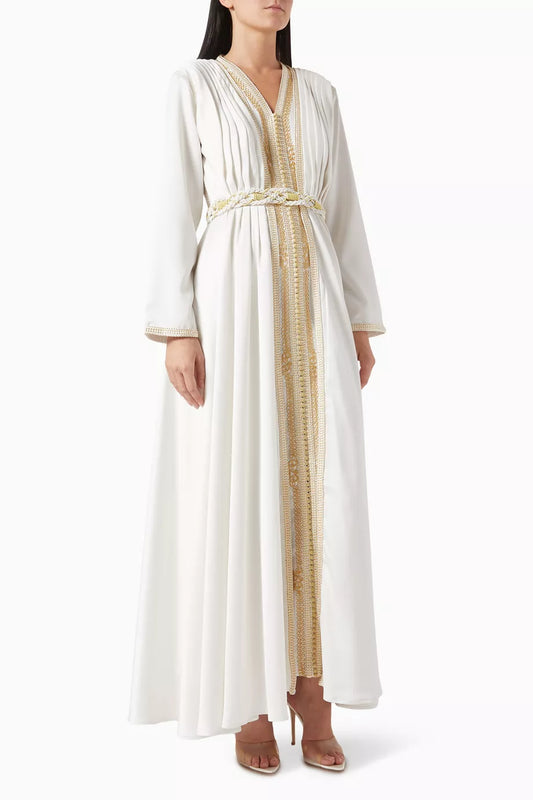 Embroidered Kaftan Set