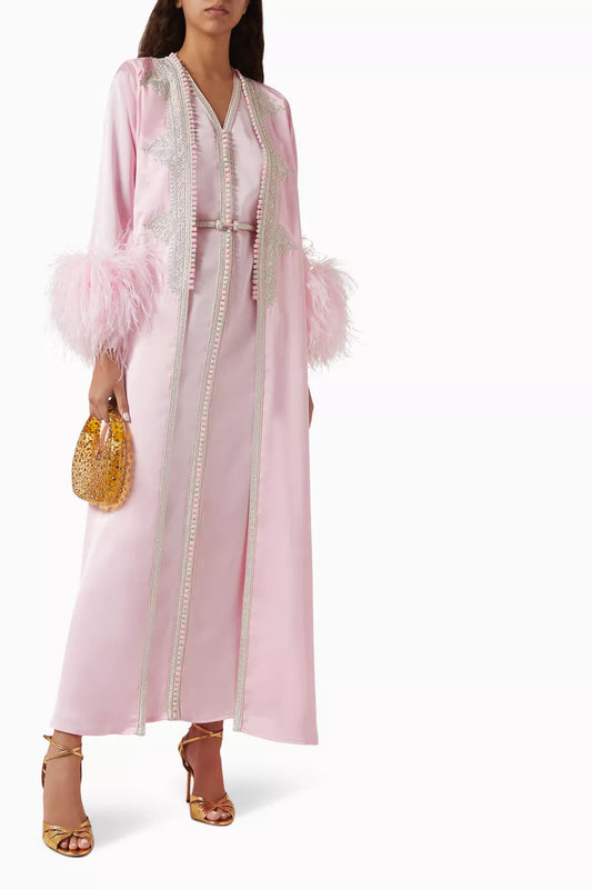 Moroccan Embroidered Kaftan & Dress Set