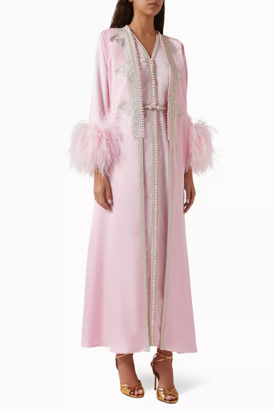 Moroccan Embroidered Kaftan & Dress Set