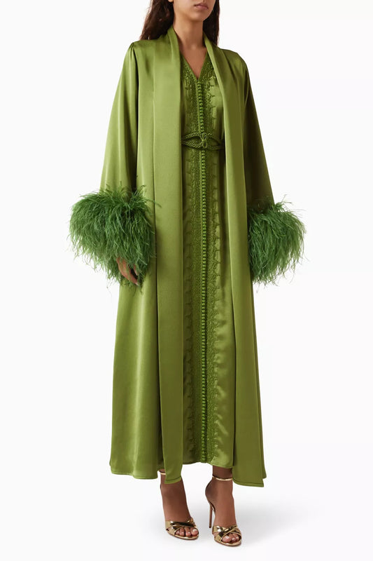 Moroccan Embroidered Kaftan & Dress Set