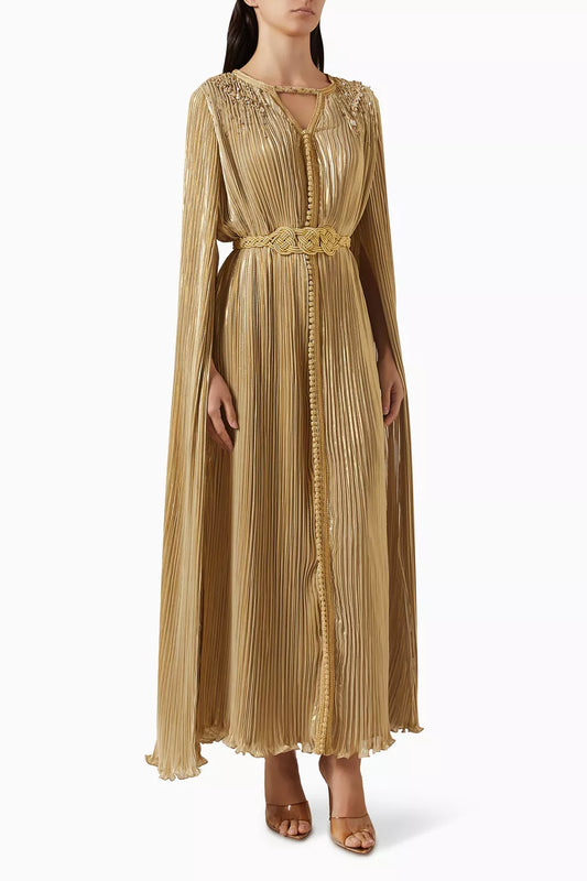Moroccan Pleated Kaftan