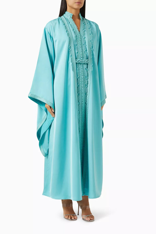 Moroccan Embroidered Kaftan Set