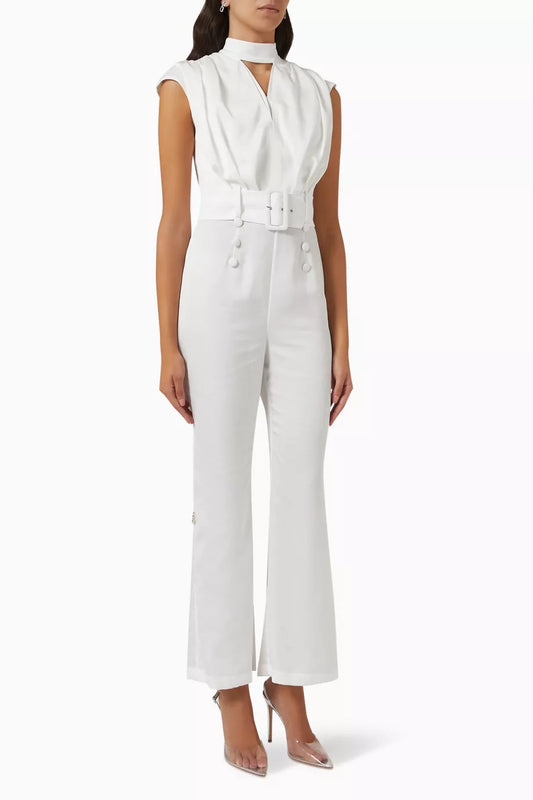 Pearly white jumpsuit