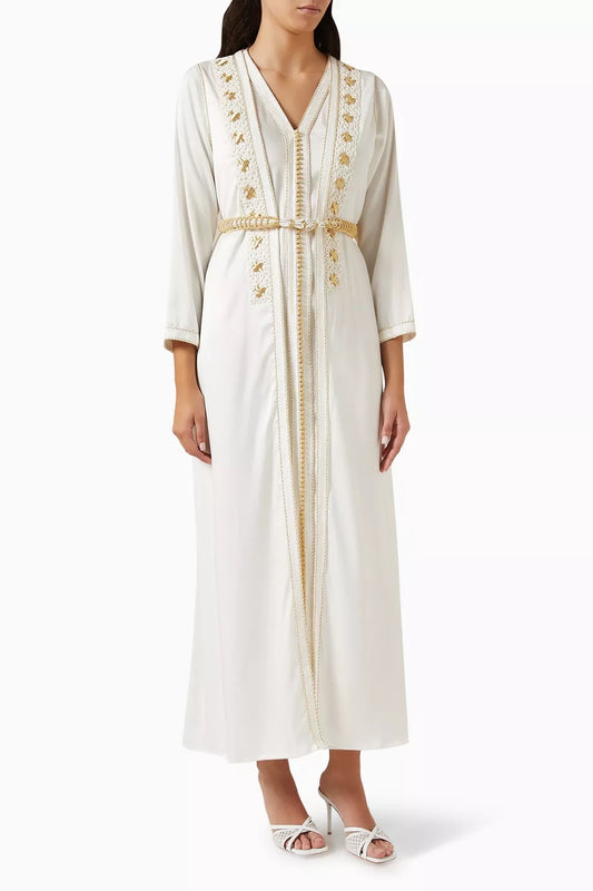 Bridal Embroidered Moroccan Kaftan Set