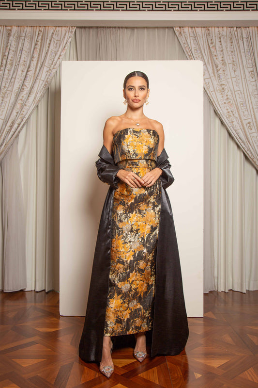 Golden Brocade Gown